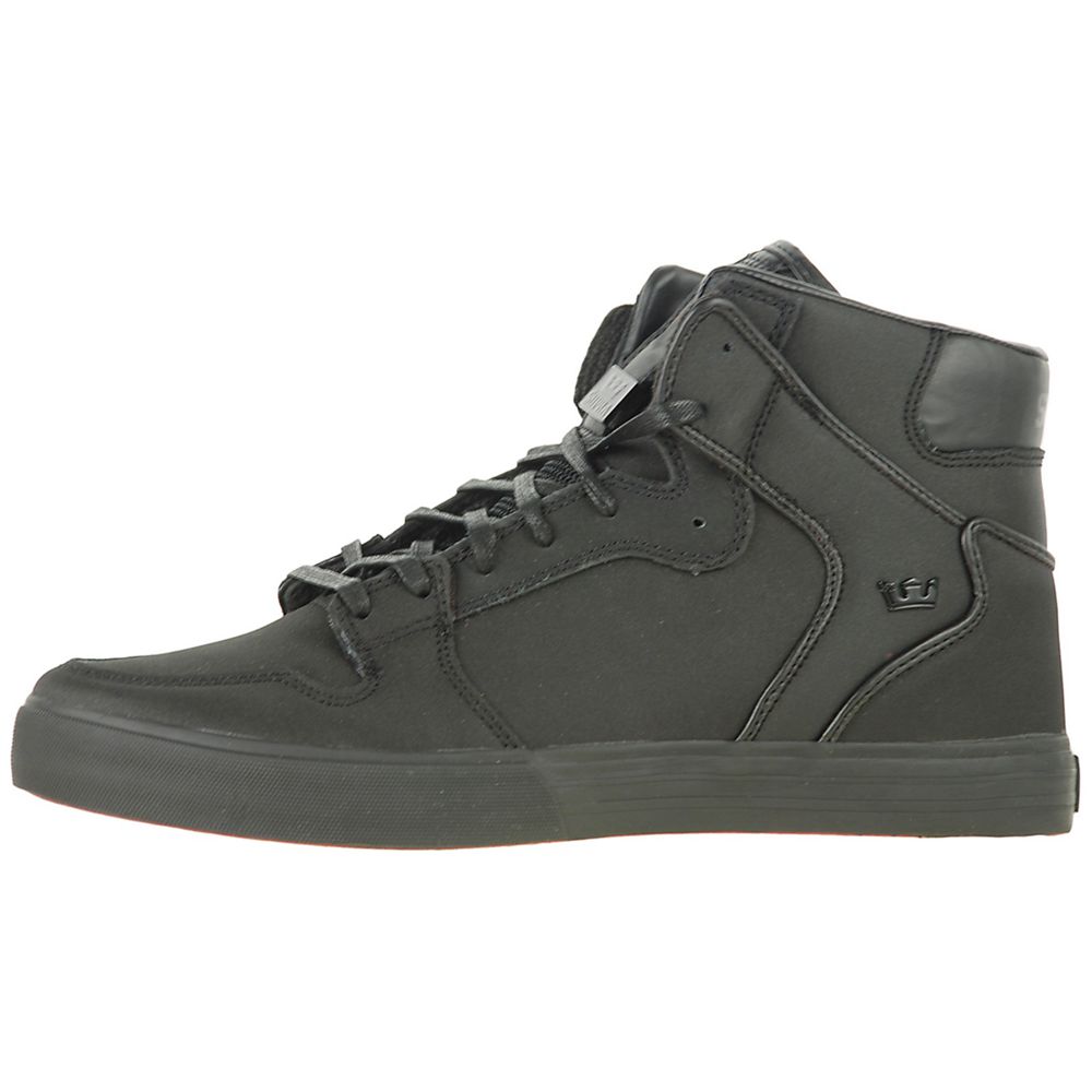 Baskets Montantes Supra Vaider Noir Black Carpet Tuf Homme | ZNV-58617987